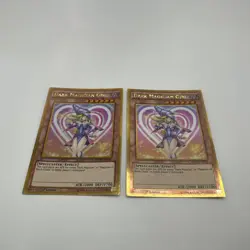 Two ( 2 )Dark Magician Girl 1st Edition TCG Card MVP1 ENG56 Gold Edge 1996 Hol - Image 2