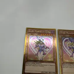 Two ( 2 )Dark Magician Girl 1st Edition TCG Card MVP1 ENG56 Gold Edge 1996 Hol - Image 5