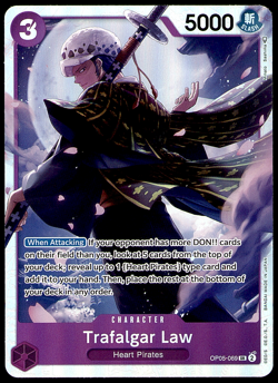 TRAFALGAR LAW OP05-069 SR AWAKENING OF THE NEW ERA ONE PIECE CARD GAME - Image 1