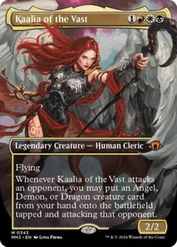 MTG English Kaalia of the Vast (Borderless) (0343) NM Foil Modern Horizons 3 - Image 1