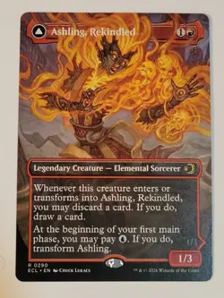 Ashling, Rekindled/Rimebound -Borderless- Lorwyn Eclipsed ECL 290 mtg NM/M - Image 1