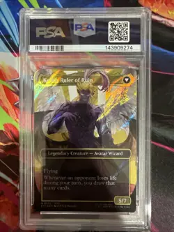 2025 MTG FINAL FANTASY #0543 KEFKA, COURT MAGE/KEFKA, RULER OF RUIN PSA 9 - Image 2