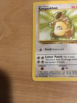 Pokemon TCG Kangaskhan Jungle 21/64 Rare Basic Holo 90 HP English 1999 - Image 2