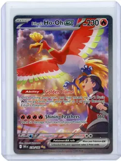 2025 Pokemon Destined Rivals Ethan's Ho-Oh EX Secret Rare 230/182 - Image 1