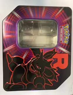 Empty Pokemon Team Rocket Tin Nidoking - Image 1