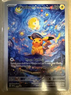 Pokemon TCG Pikachu With The Starry Night SVP #085 Basic HP60 - Image 1