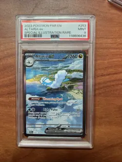 Pokemon TCG Altaria ex Special Illustration Rare Paradox Rift 253/182 PSA 9 - Image 1