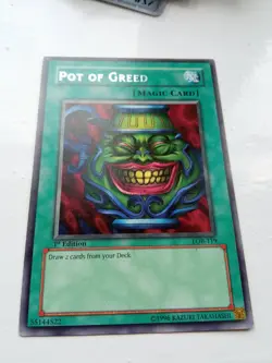 Yu-Gi-Oh! Pot of Greed Asian English LOB - Image 1