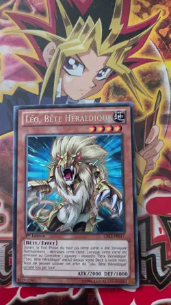 Carte Yu-Gi-Oh! Leo, Bete Heraldique CBLZ-FR017 1ere Edition Rare Francais - Image 1
