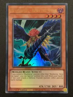 Blackwing - Bora the Spear | BLCR-EN057 | Ultra Rare | 1st Edition | YuGiOh - Image 1