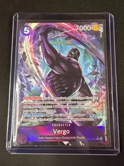 One Piece: Vergo (Alternate Art) Rare OP14-061 The Azure Sea's Seven English NM - Image 1
