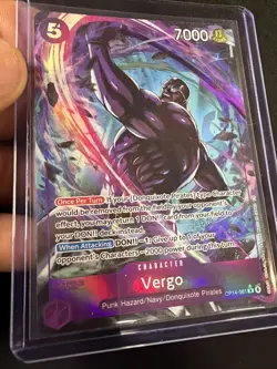 One Piece: Vergo (Alternate Art) Rare OP14-061 The Azure Sea's Seven English NM - Image 2
