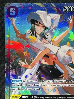 CARD ONE PIECE TCG - Ms All Sunday Nico Robin Alt Art OP04 NEAR MINT English - Image 2