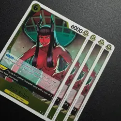 4X Nico Robin OP09-107 R One Piece TCG Foil Emperors in the New World NM - Image 2