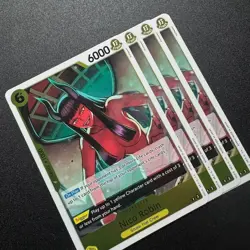 4X Nico Robin OP09-107 R One Piece TCG Foil Emperors in the New World NM - Image 5