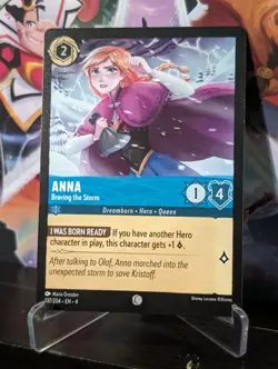 Disney Lorcana Ursula's Return Anna Braving the Storm 137/204 Non Holo - Image 1