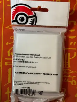 POKEMON CENTER JAPAN FROSMOTH & VOLCARONA FREEZER BURN CARD SLEEVES (65) SEALED - Image 2