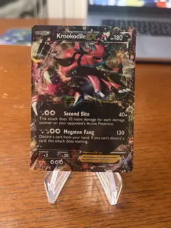 Krookodile EX XY25 Black Star PROMO Rare Pokemon Card TCG - Image 1