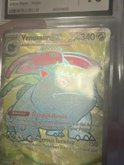 Venusaur ex 182/165 ULTRA Rare English 151 Pokemon Card CGC 10 Gem Mint - Image 4