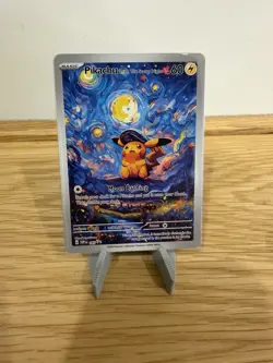 Pikachu With The Starry Night Custom Card - Image 1