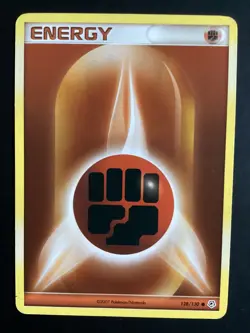 Fighting Energy Card 128/130 Diamond&Pearl Base Set Excellent Condition - Image 2