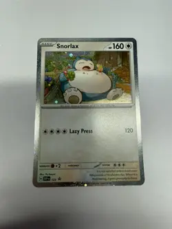 Pokemon TCG Snorlax 122 Sv: Scarlet & Violet Promo Cards Holo MINT - Image 1