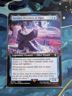 MTG Hermes, Overseer of Elpis EXTENDED ART - NM - Final Fantasy Commander - Image 1