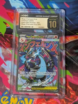 Pokemon Mega Charizard x EX 023 UPC Black Star Promo CGC 10 Pristine - Image 1