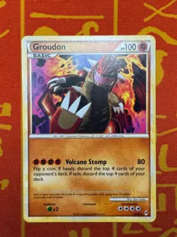 POKEMON TCG GROUDON 6/95 NON HOLO RARE LIGHT PLAY CALL OF LEGENDS - Image 1