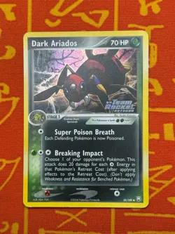 POKEMON TCG DARK ARIADOS 30/109 REVERSE HOLO STAMPED LP TEAM ROCKET RETURNS - Image 1
