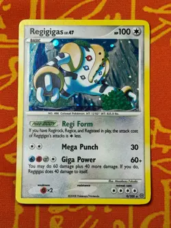 POKEMON TCG REGIGIGAS 9/100 HOLO RARE EXCELLENT STORMFRONT - Image 1
