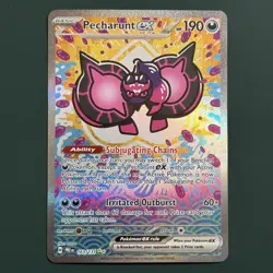 Pokemon TCG Pecharunt ex 163/131 Sv Prismatic Evolutions SIR Holo English 190HP - Image 1