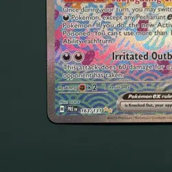 Pokemon TCG Pecharunt ex 163/131 Sv Prismatic Evolutions SIR Holo English 190HP - Image 5