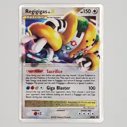 Regigigas LV.X DP30 Diamond and Pearl Holo Pokemon TCG HP - Image 1