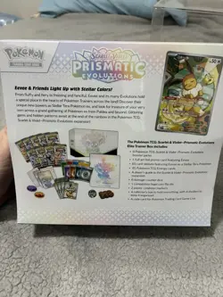 Pokemon Scarlet & Violet Prismatic Evolutions Elite Trainer Box Eevee Promo - Image 4