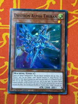 YUGIOH DRYTRON ALPHA THUBAN SUPER RARE 1ST EDITION NM GEIM-EN024 - Image 1
