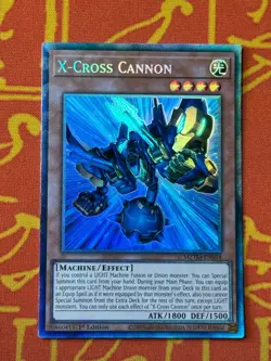 YUGIOH X-CROSS CANNON COLLECTORS RARE 1ST EDITION NM MZTM-EN018 - Image 1