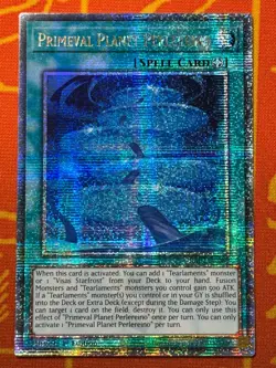 YUGIOH PRIMEVAL PLANET PERLEREINO QUARTER CENTURY SECRET RARE NM RA02-EN069 - Image 1