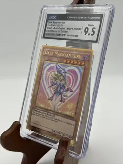Yu-Gi-Oh! Dark Magician Girl MVP1-ENG56 1st Edition CGC 9.5 Gold Edition - Image 2