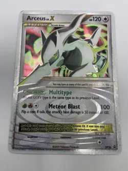 Vintage 2009 Arceus LV.X DP56 Diamond & Pearl Black Star Promo Pokemon Card - Image 1