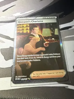 Pokemon Giovanni's Charisma SIR Full Art Holo Card SV151 204/165 Near Mint - Image 3