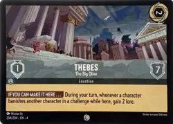 204/204 THEBES THE BIG OLIVE URSULAS RETURN COMMON DISNEY LORCANA CARD - Image 1