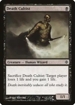 MTG 2010 DEATH CULTIST - CREATURE - Magic the Gathering card game - Image 1