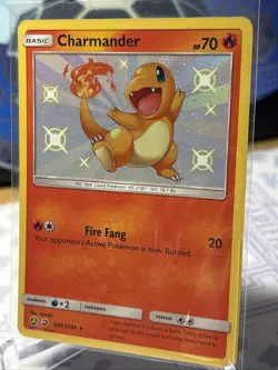 Pokemon TCG Hidden Fates Charmander SV6/SV94 Baby Shiny Vault Holo Rare Card NM - Image 1