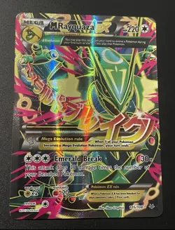 Pokemon TCG Roaring Skies Holo Full Art Ultra Rare Card M Rayquaza EX 105/108 - Image 1