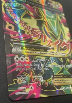 Pokemon TCG Roaring Skies Holo Full Art Ultra Rare Card M Rayquaza EX 105/108 - Image 3