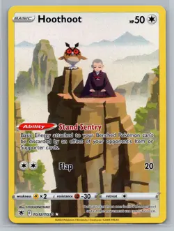 Pokemon Hoothoot Holo Card TG12/TG30 Astral Radiance Ultra Rare 50 HP TCG - Image 1