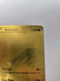 Reshiram 114/113 Legendary Treasures Gold Full Art Holo Card - Image 2