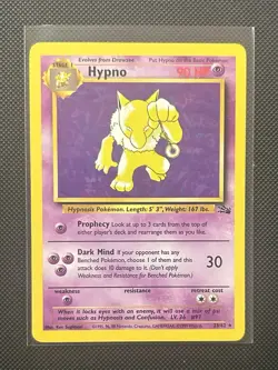 Hypno 23/62 - Pokemon Fossil Rare - NM - Image 1