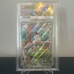 Pokemon MEOWTH 106/146 Phantasmal Flames Illustration Rare ACE 10 Perfect Grades - Image 1